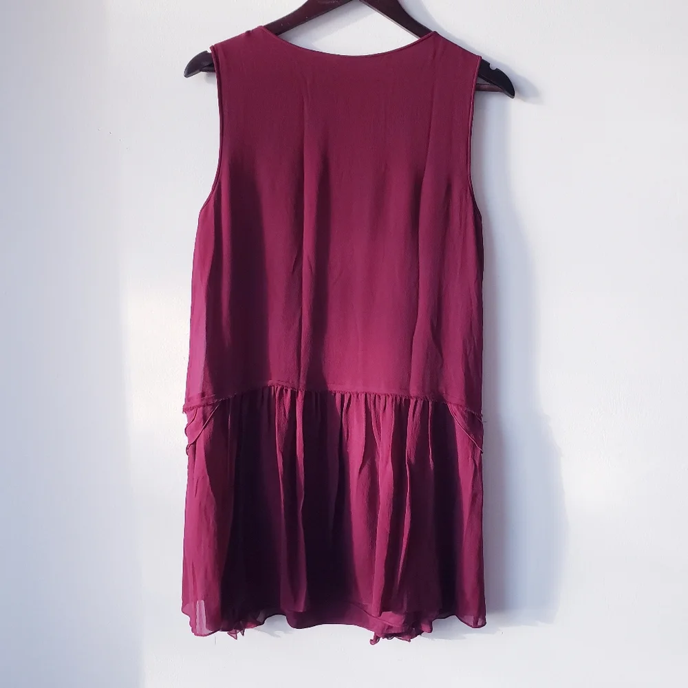 Theory Silk Ruffle Tunic - Picture 3 of 7